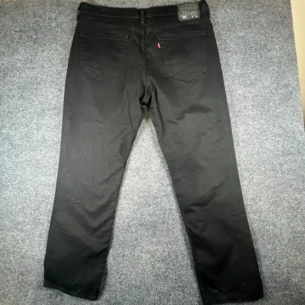 Levi's 541 Athletic Taper Fit Jeans Mens 40x31 Black Denim Dark Wash Mid‎ Rise